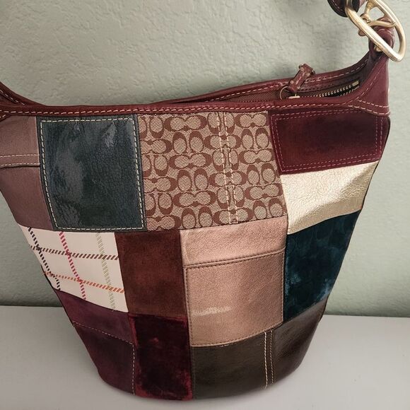 Coach Hollday Patchwork Bleecker Duffle Bag - Picture 14 of 15